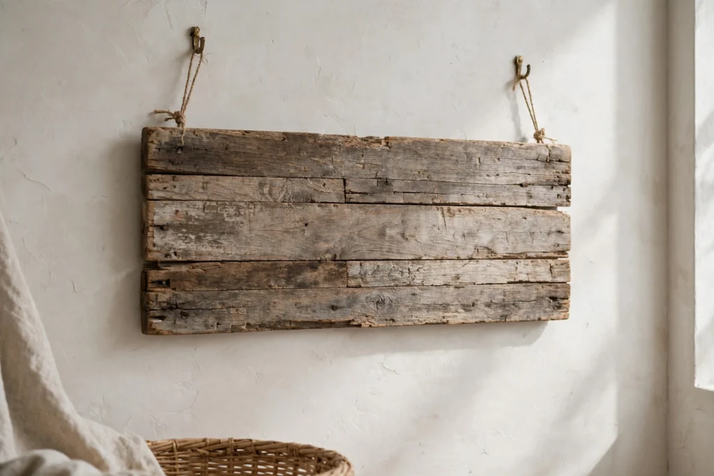 Rustic Thanksgiving Decor for a Warm Cozy Harvest Feel 2 Reclaimed wood sign with simple lettering adding farmhouse character nearby.